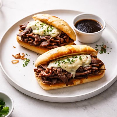 Image of Hot Beef Sandwiches Au Jus