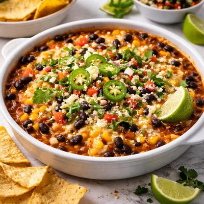 Image of Hot Black Bean and Sweet Corn Dip