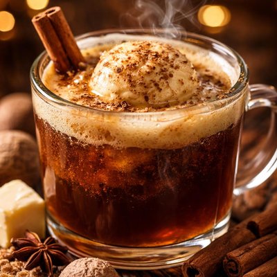 Image of Hot Buttered Bourbon with Nutmeg Butter