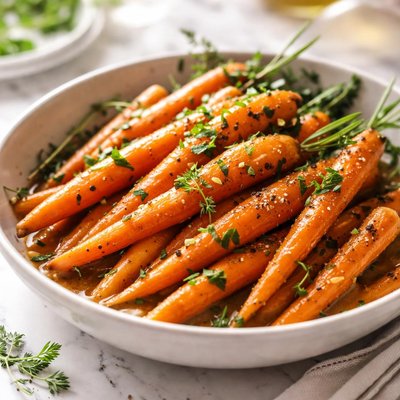 Image of Hot Buttered Rum Carrots