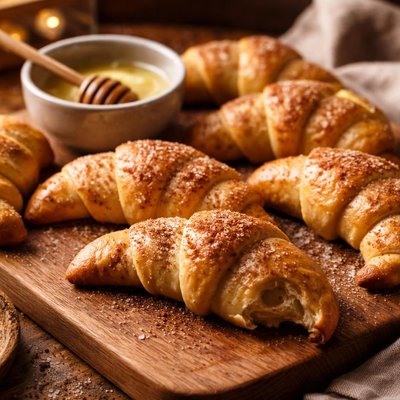 Image of Hot Buttered Rum Crescents
