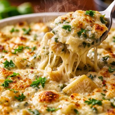 Image of Hot Cheesy Artichoke Dip