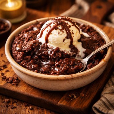 Image of Hot Chocolate Pudding Cake a La Mode