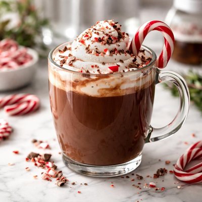 Image of Hot Chocolate with Peppermint Schnapps