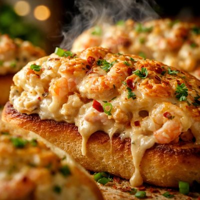 Image of Hot Crab Shrimp Sandwiches