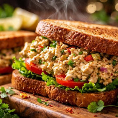 Image of Hot Curried Tuna Salad Sandwiches