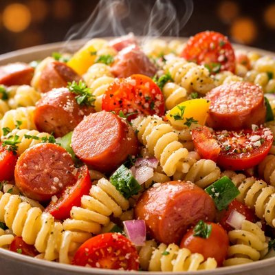 Image of Hot Dog Pasta Salad