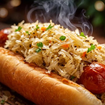 Image of Hot Dog Sauerkraut