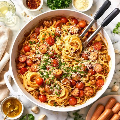 Image of Hot Dog Spaghetti