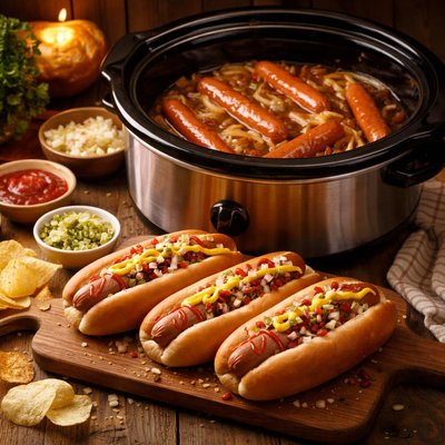Image of Hot Dogs in the Crockpot