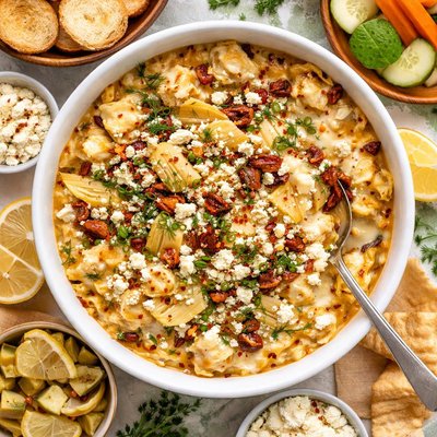 Image of Hot Feta Artichoke Dip