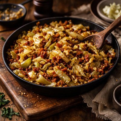 Image of Hot Fried Cabbage