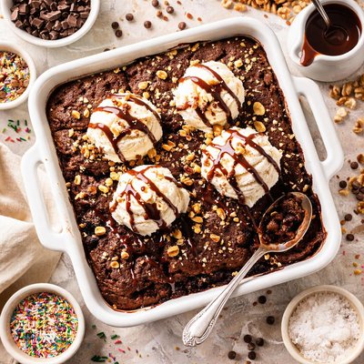Image of Hot Fudge Brownie Cake