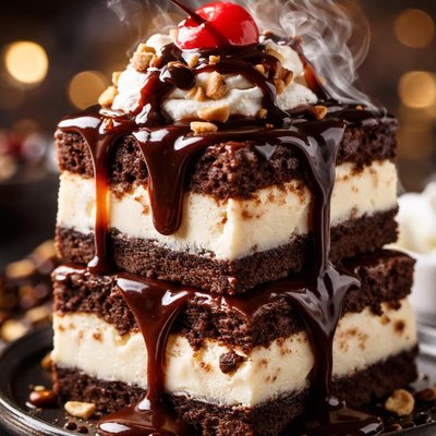 Image of Hot Fudge Ice Cream Squares