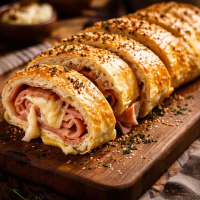 Image of Hot Ham and Cheese Roll