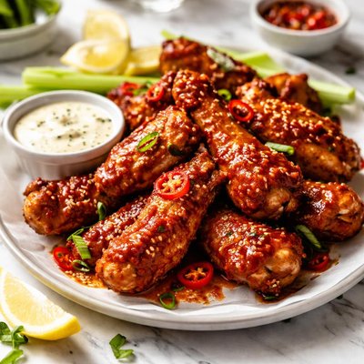 Image of Hot Hot Hot Chicken Wings