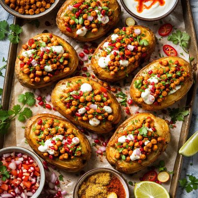 Image of Hot Indian Baked Potatoes