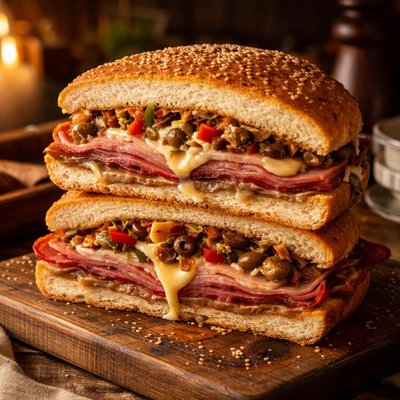 Image of Hot Muffaletta Sandwich