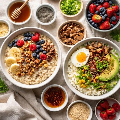 Image of Hot Oatmeal and Rice