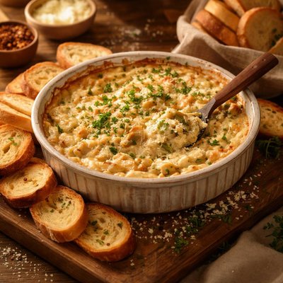 Image of Hot Parmesan Artichoke Dip