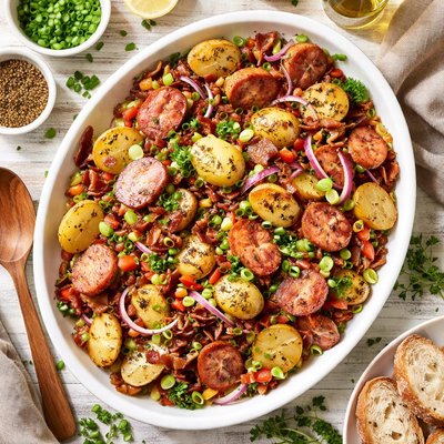 Image of Hot Potato Salad with Kielbasa