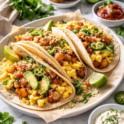 Image of Hot Potatoes and Egg Tacos