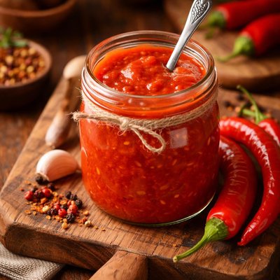 Image of Hot Red Chile Pepper Sauce