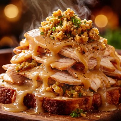Image of Hot Roasted Turkey Mountain Hot Turkey Sandwich