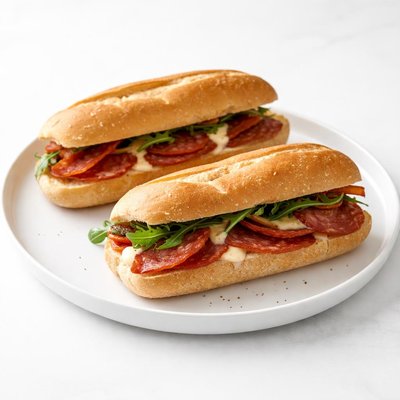 Image of Hot Salami Baguettes