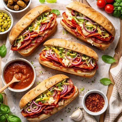 Image of Hot Salami Sandwiches