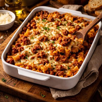 Image of Hot Sausage and Noodle Bake