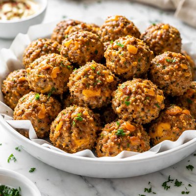 Image of Hot Sausage Cheese Balls