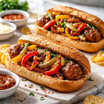 Image of Hot Sausage Sandwiches