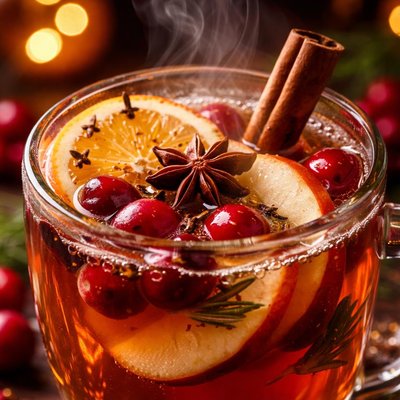 Image of Hot Spiced Cranberry Apple Cider