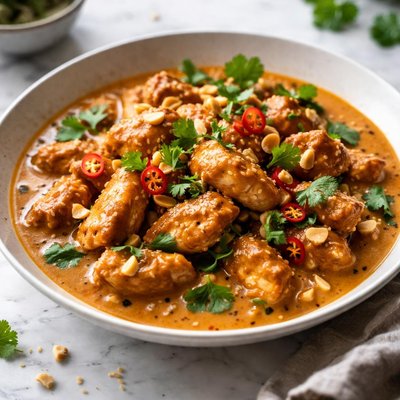 Image of Hot Spicy Chicken in Peanut Sauce