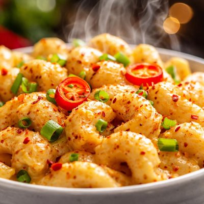 Image of Hot Spicy Low Carb Vegan Mac Cheese
