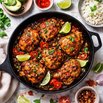 Image of Hot Spicy Skillet Chicken