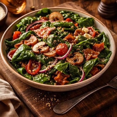 Image of Hot Spinach Salad