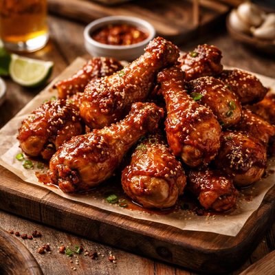 Image of Hot Sweet and Sticky Chicken Drumettes