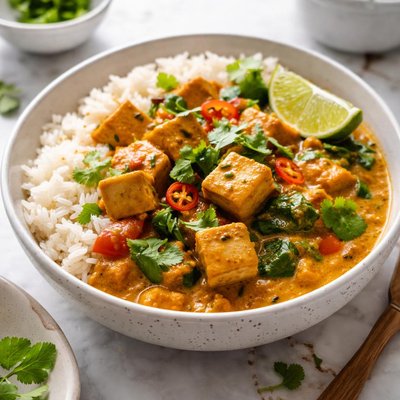 Image of Hot Tofu Curry Vegan