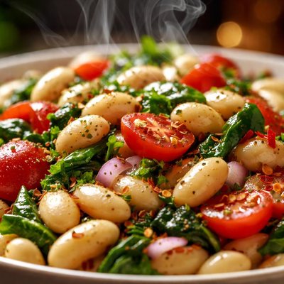 Image of Hot White Bean Salad