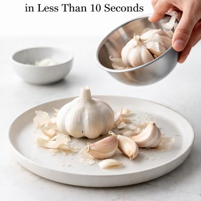 Image of How to Peel a Head of Garlic in Less Than 10 Seconds