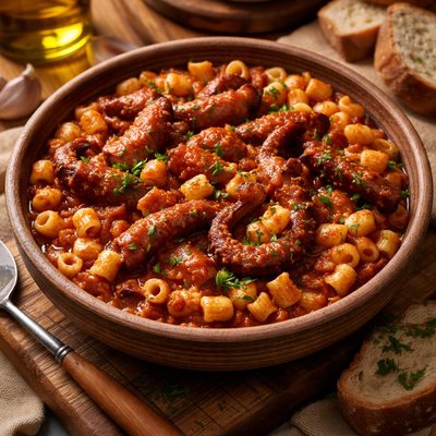 Image of Htapodi Me Makaronaki Kofto Stewed Octopus with Macaroni