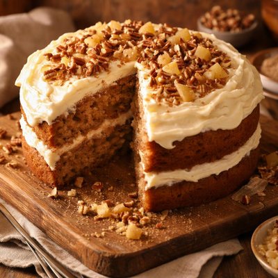 Image of Hummingbird Cake with Pineapple Frosting
