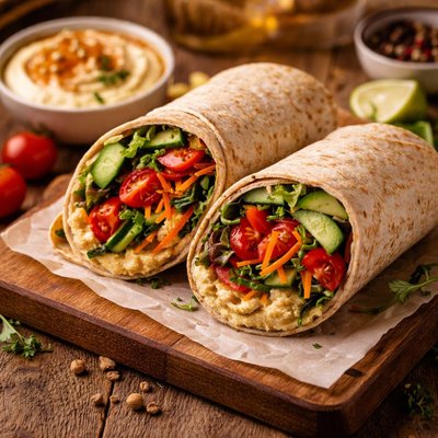 Image of Hummus and Veggie Wrap