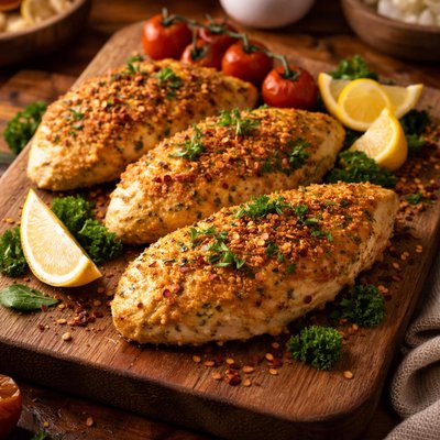 Image of Hummus Crusted Chicken