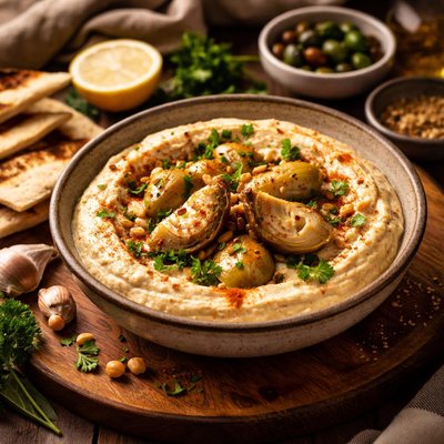 Image of Hummus with Artichokes