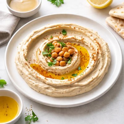Image of Hummus with Homemade Tahini