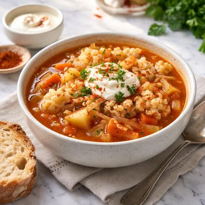 Image of Hungarian Cauliflower and Cabbage Soup