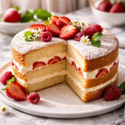 Image of Hungarian Sponge Cake Piskota Torta